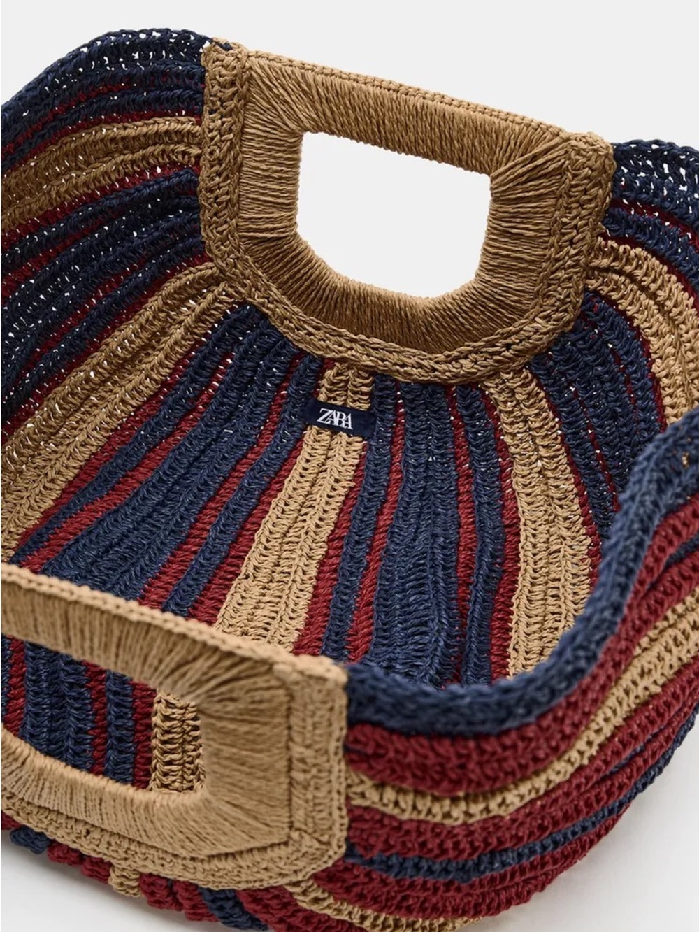 NWT ZARA WOVEN EFFECT PRINT BAG - Picture 4 of 4